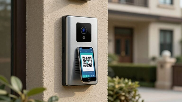 ButterflyMX intercom with QR code entry
