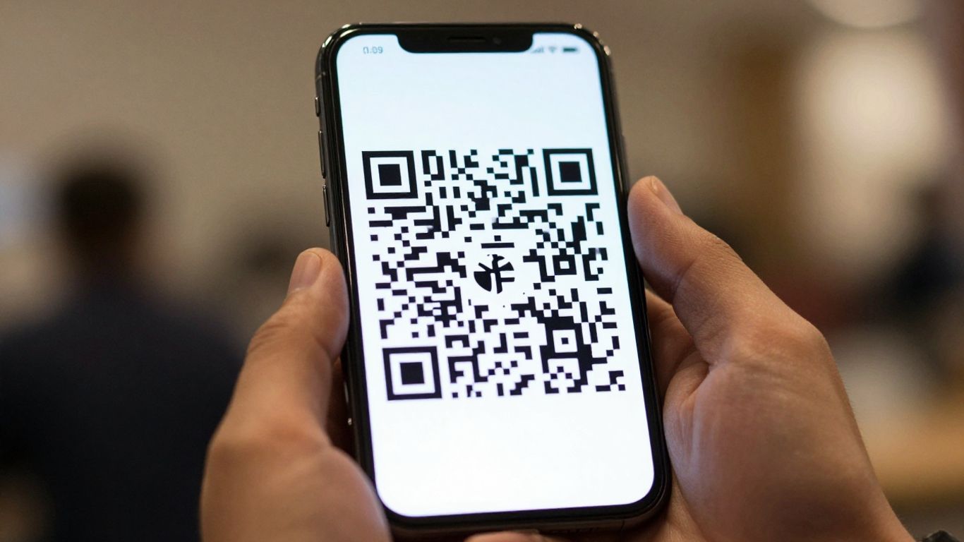 Smartphone scanning a QR code. How to Know If a QR Code Is Dynamic