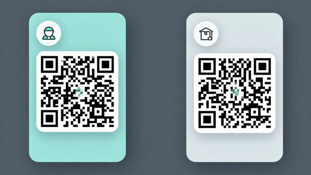 Comparison of Xcan.it and QR Code Generator interfaces dynamic qr codes