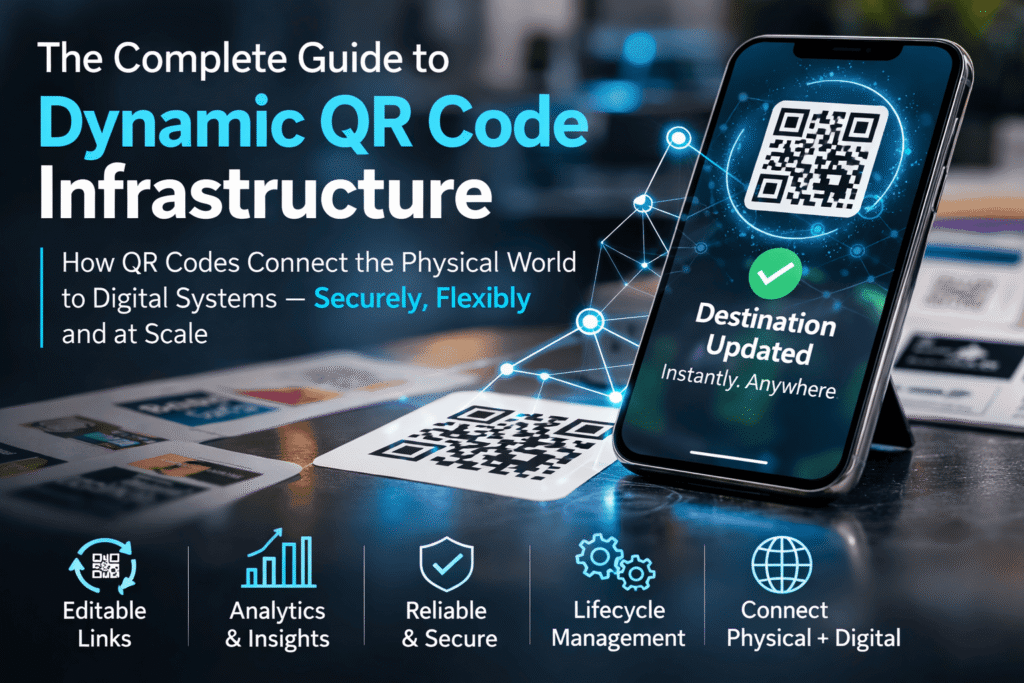 Infographic showing the complete guide to Dynamic QR Code Infrastruture
