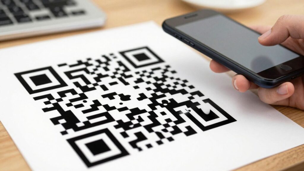 Can you update a qr code after printing. Printed QR code being scanned in a UK office