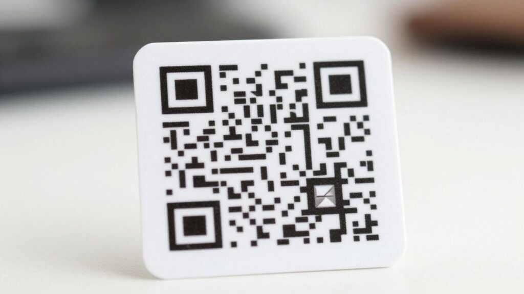Business card with a QR code. How to create a QR code for business card