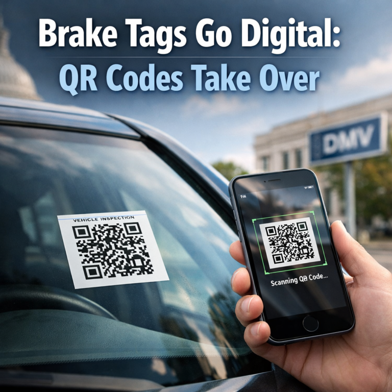House committee approves bill to replace vehicle brake tags with QR code inspection system