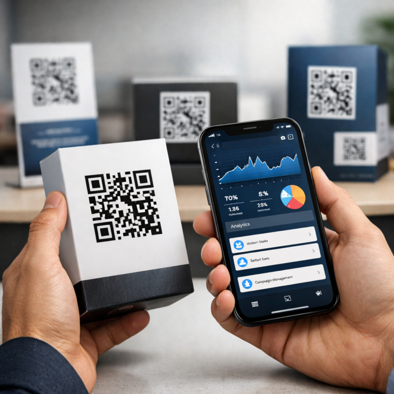 Request a demonstration of a QR code platform managing scalable printed assets and dynamic tracking