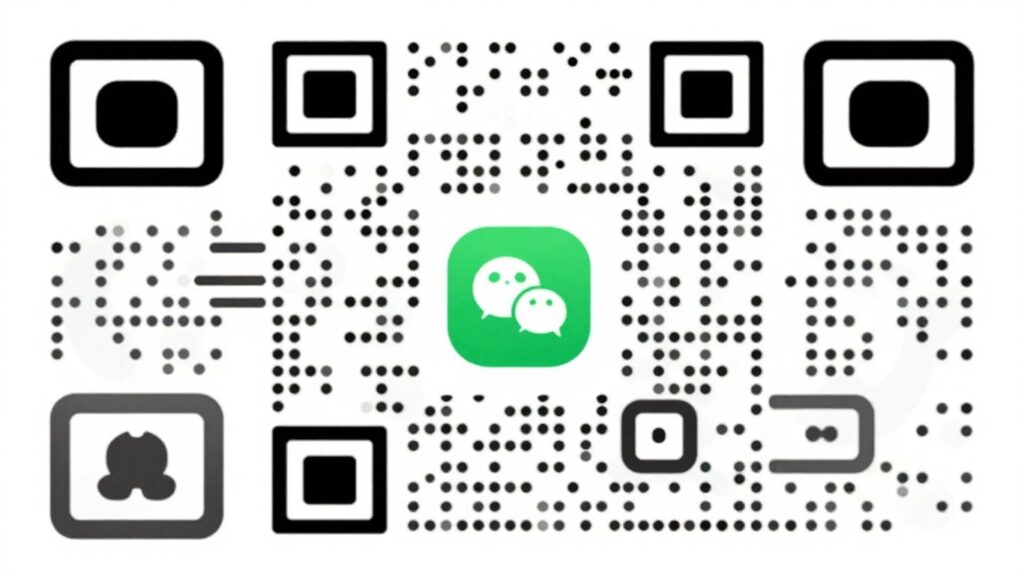 Branded QR code with custom logo and colours.