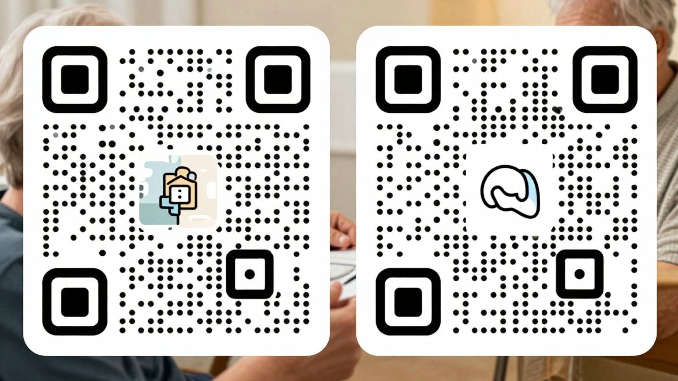 QR codes improving daily life and care.