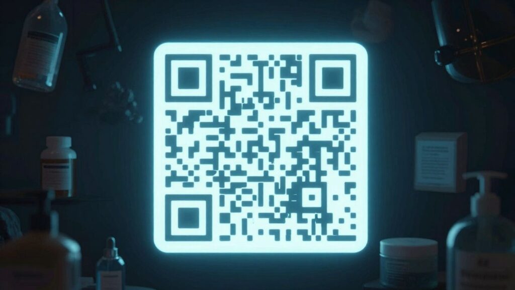 QR code protecting products from shadowy fakes.