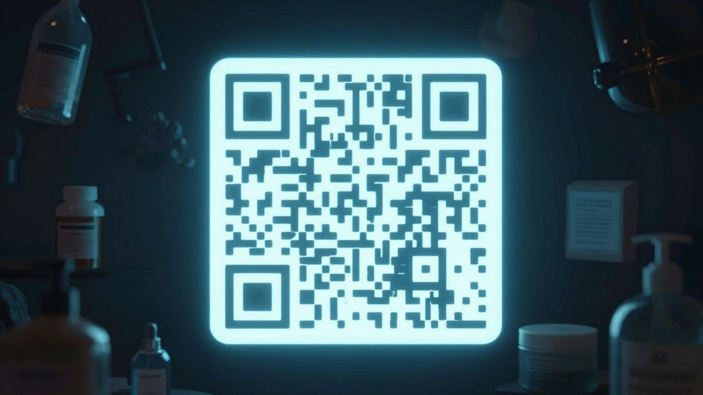 QR code protecting products from shadowy fakes.