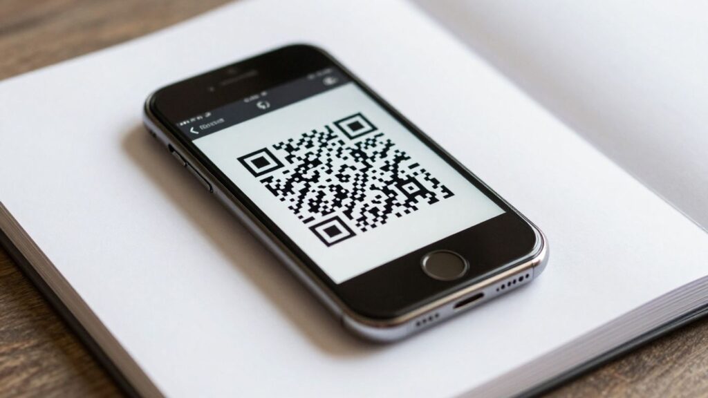QR code on phone converting to PDF
